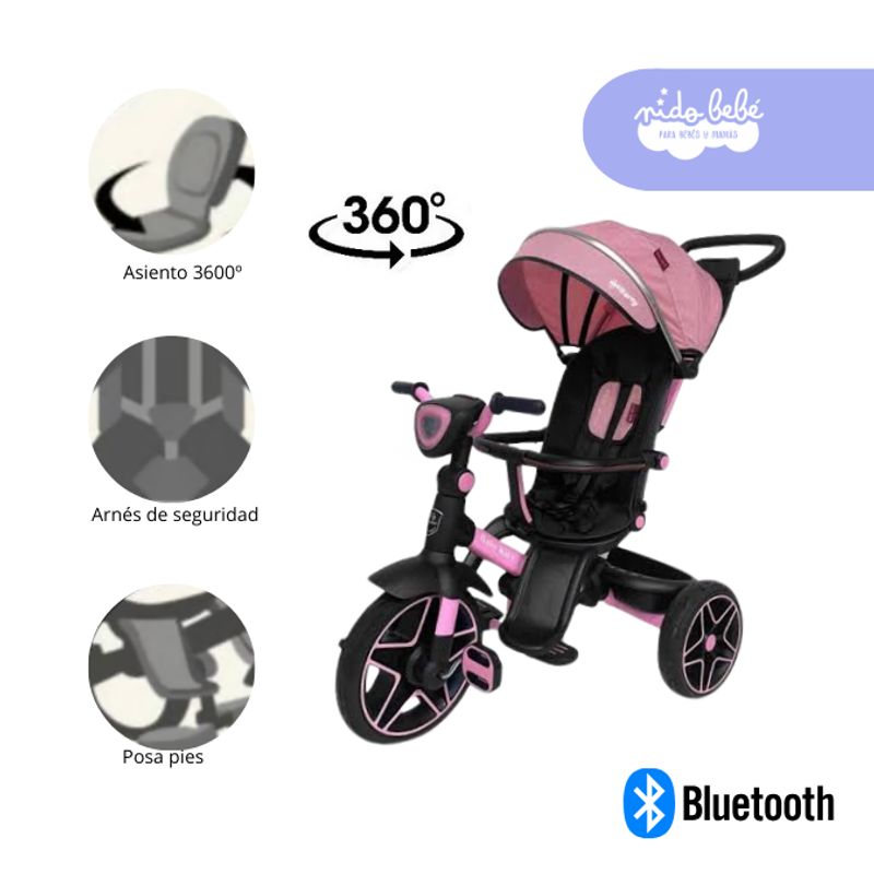 BABY KITS - Triciclo para niña Explorador color Rosado