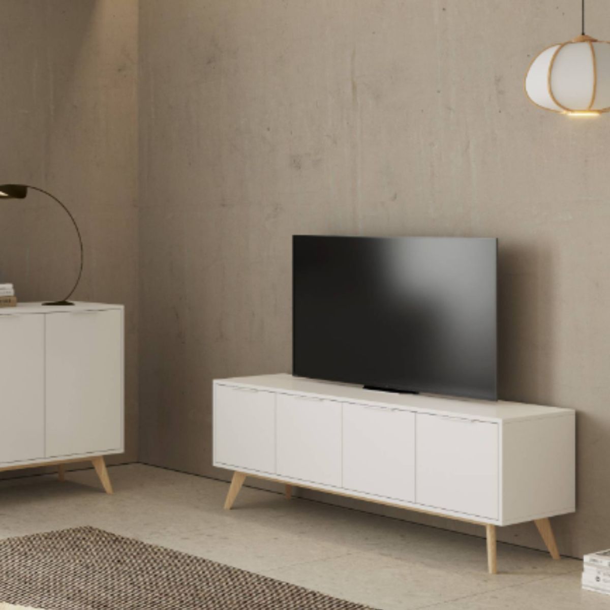 GENERICO - Centro de Entretenimiento Tv Armado Luna Blanco Petrox Home