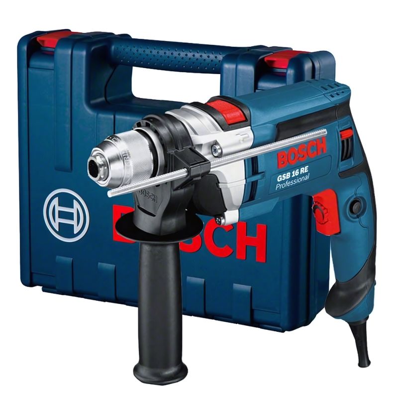 BOSCH - Taladro Percutor 1/2" 750W 47600 gpm Bosch GSB 16 RE RUSO
