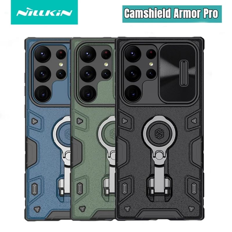 NILLKIN - CASE NILLKIN CAMSHIELD ARMOR PRO PARA S23 ULTRA  ORIGINAL - NEGRO