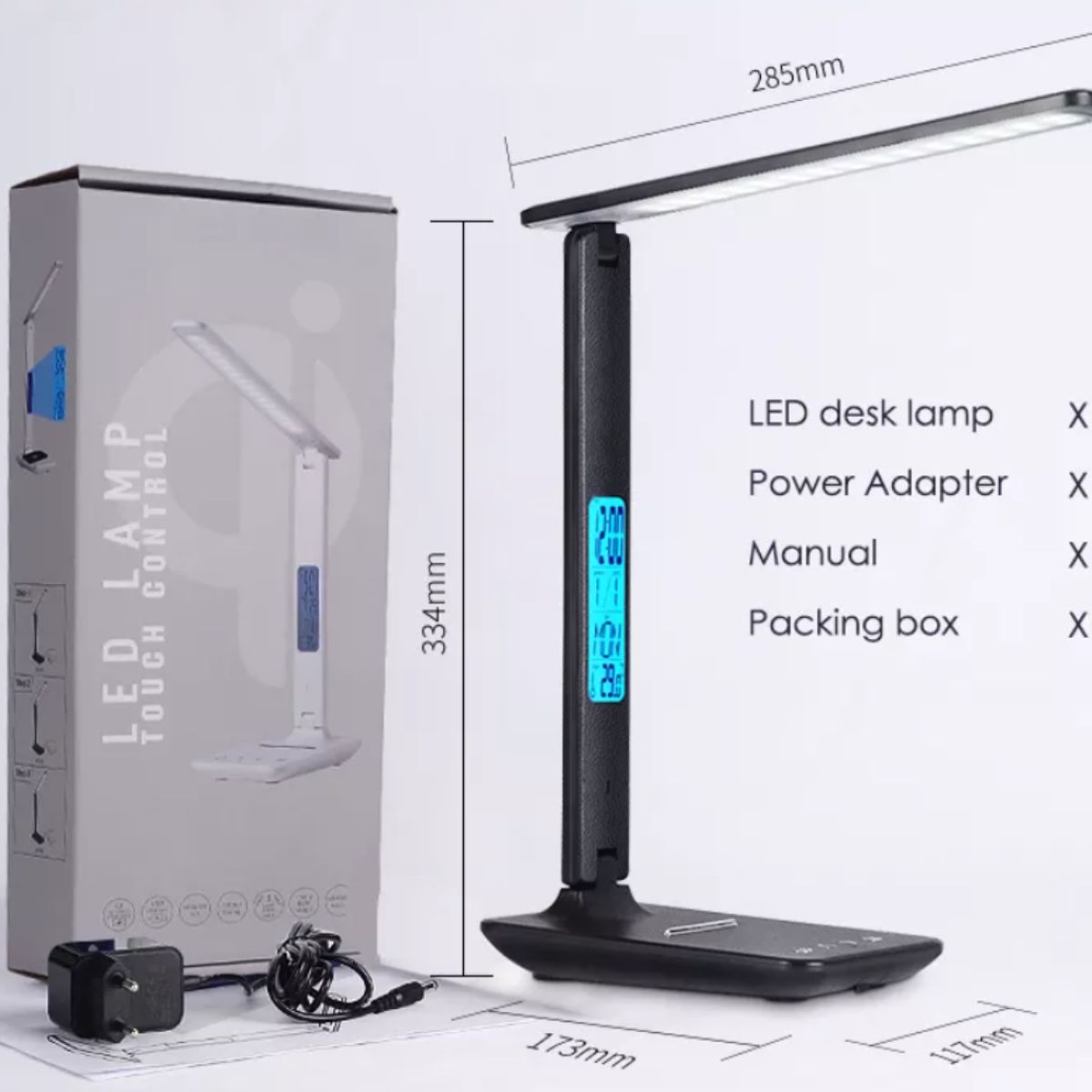 GENERICO - LAMPARA LED DE ESCRITORIO CON CARGADOR INALAMBRICO