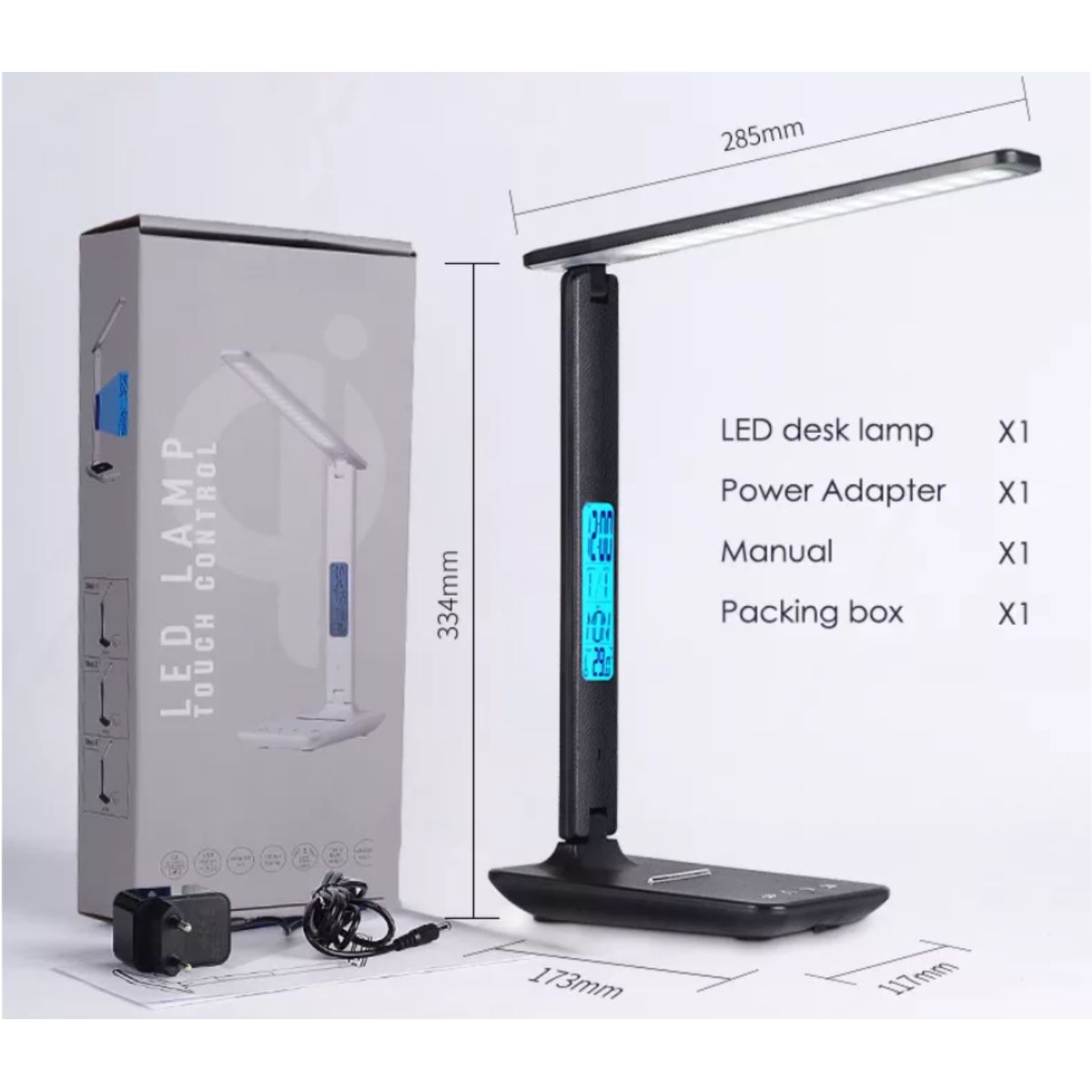 GENERICO - LAMPARA LED DE ESCRITORIO CON CARGADOR INALAMBRICO