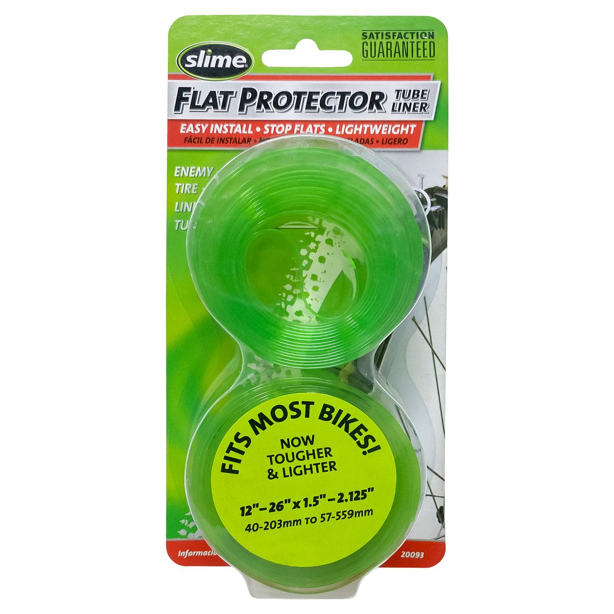 SLIME - Protector de cámaras para bicicletas 12 - 26" x1.5 - 2.125"