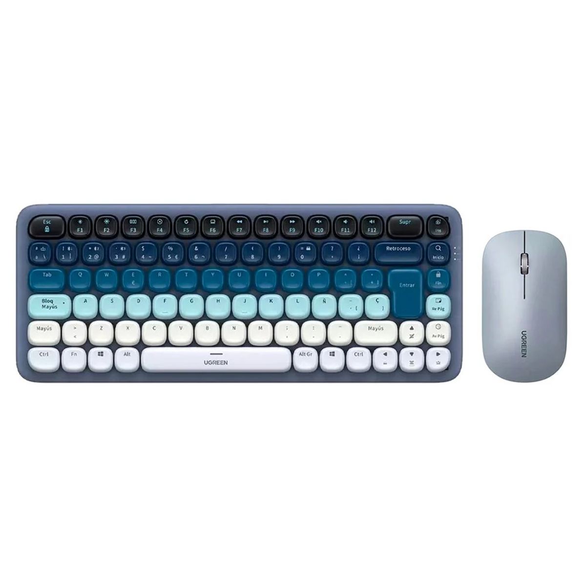 UGREEN - Kit Teclado y Mouse Recargable Bluetooth y 2.4GHz Ugreen MK008 25179