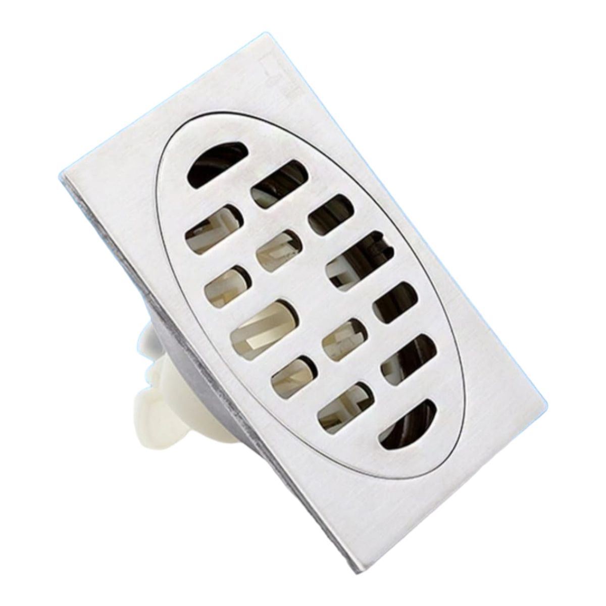 GENERICO - Sumidero Rejilla de Acero Inoxidable Cromado SUS304 10x10cm