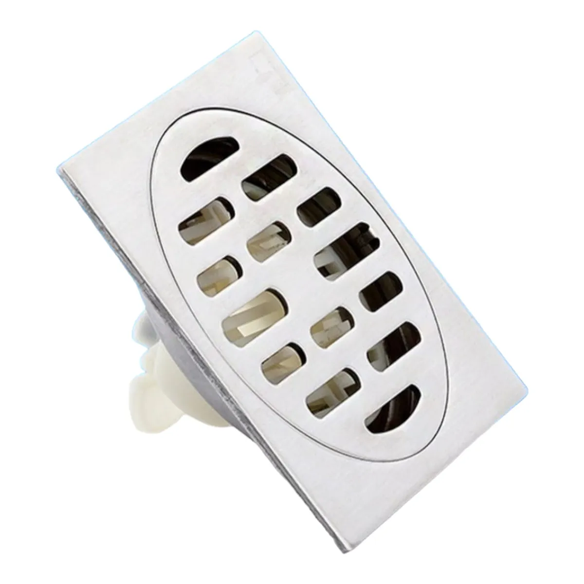 GENERICO - Sumidero Rejilla de Acero Inoxidable Cromado SUS304 10x10cm