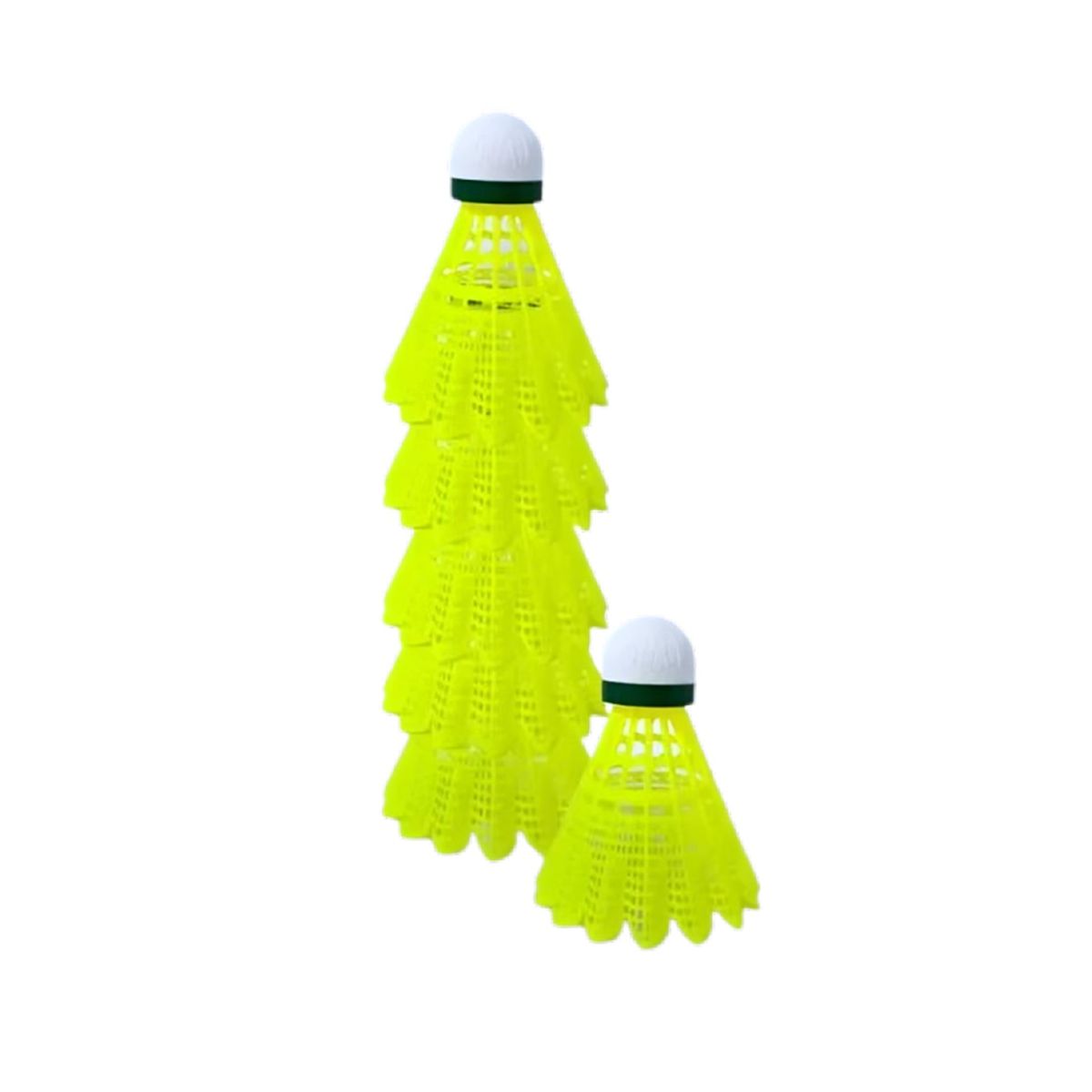 GENERICO - PLUMILLAS PARA BÁDMINTON DE PVC YUYING 2000 - 6 PCS AMARILLO