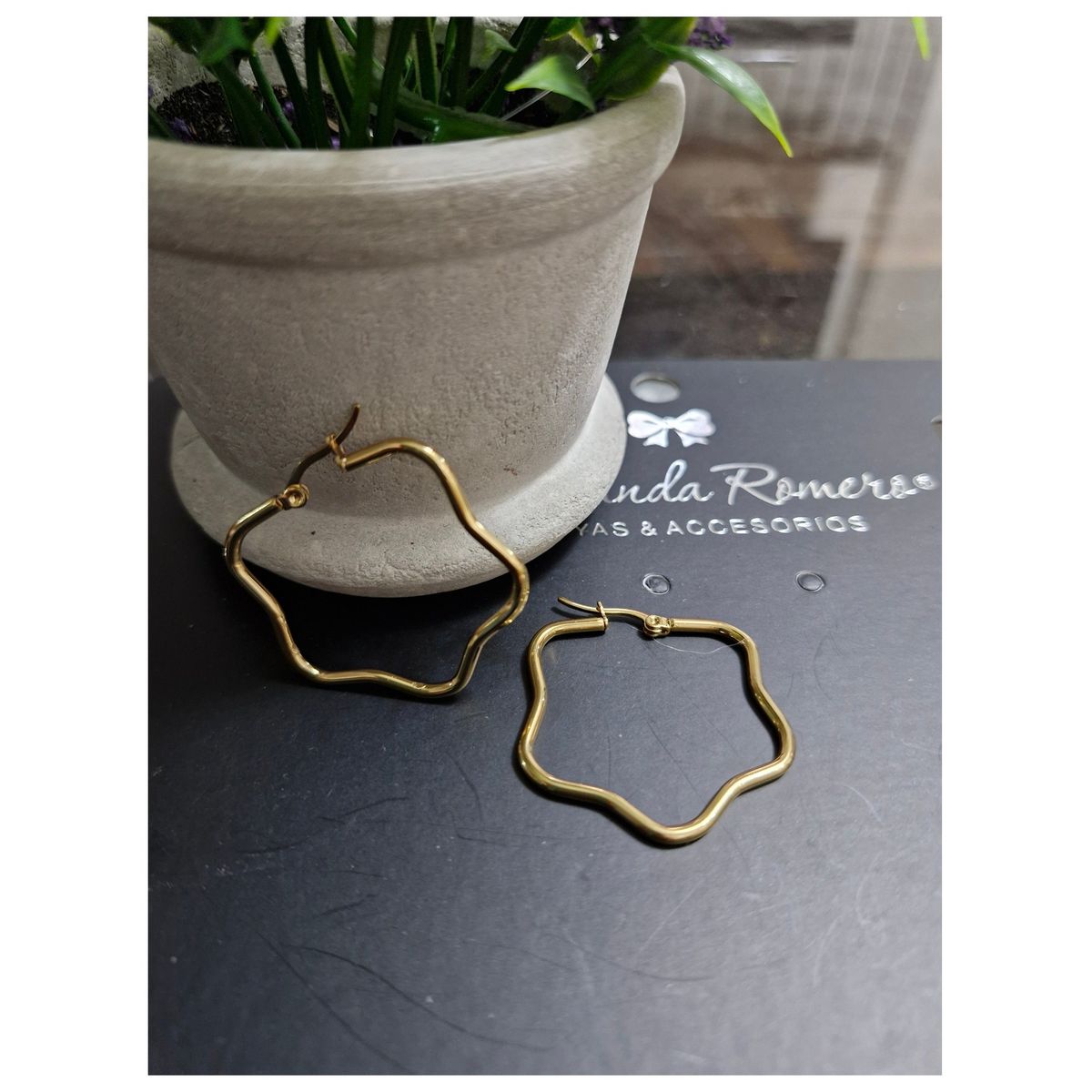 GENERICO - Lindas Argollas Hanna - Acero dorado