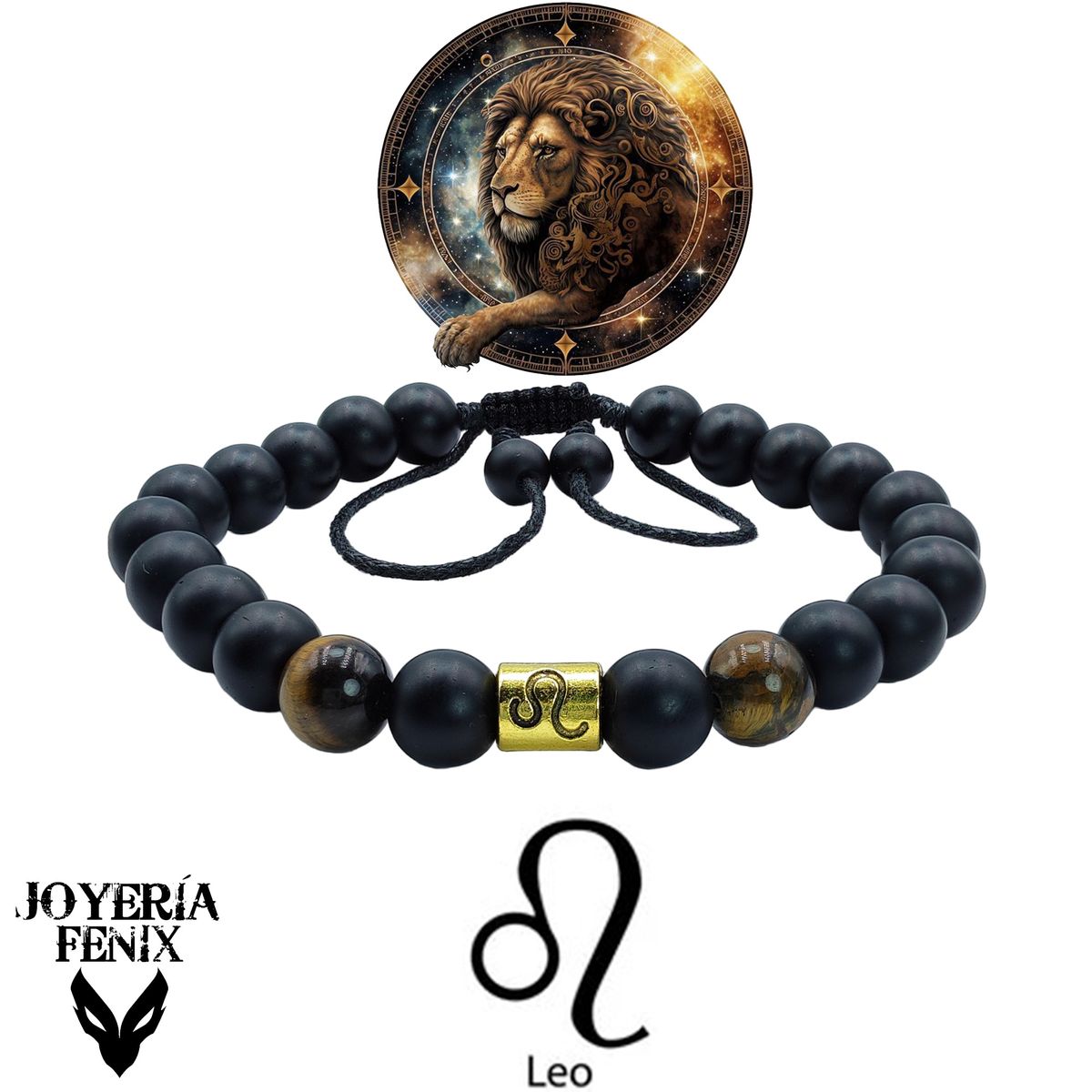 JOYERIA FENIX - Pulsera Zodiacal Piedra Natural 8mm -  Joyería Fénix