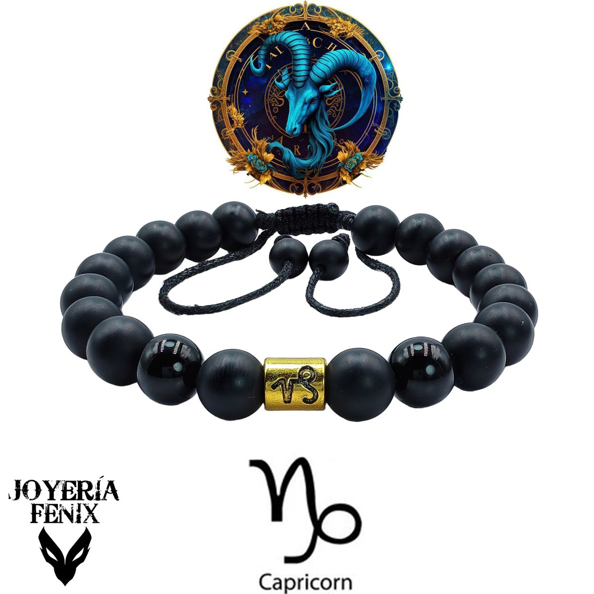 JOYERIA FENIX - Pulsera Zodiacal Piedra Natural 8mm -  Joyería Fénix