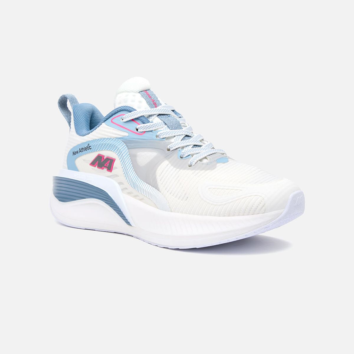 NEW ATHLETIC - Zapatillas New Athletic Running Spoom75 Crema Con Azul Acero Mujer