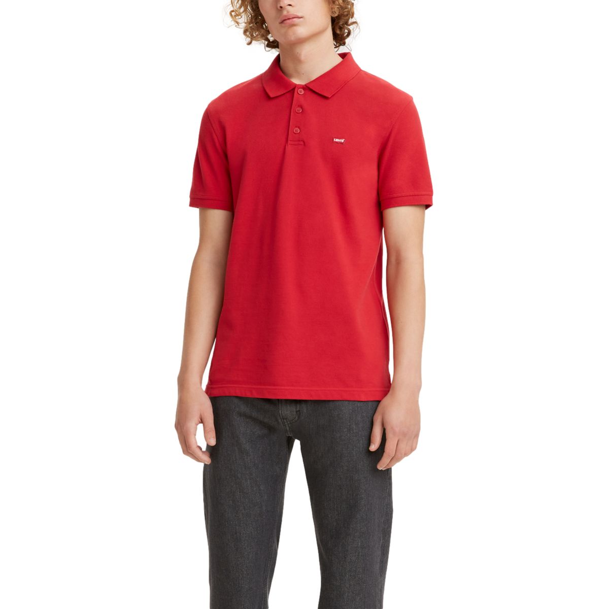 LEVIS - Polo Hombre Lisa Logo Rojo Levis
