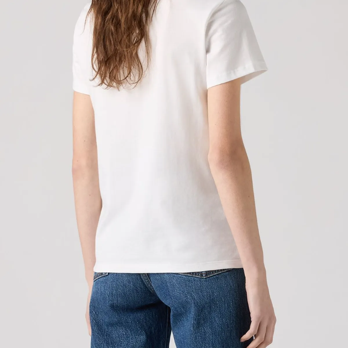 LEVIS - Polo Mujer Lisa Logo Batwing Blanco Levis