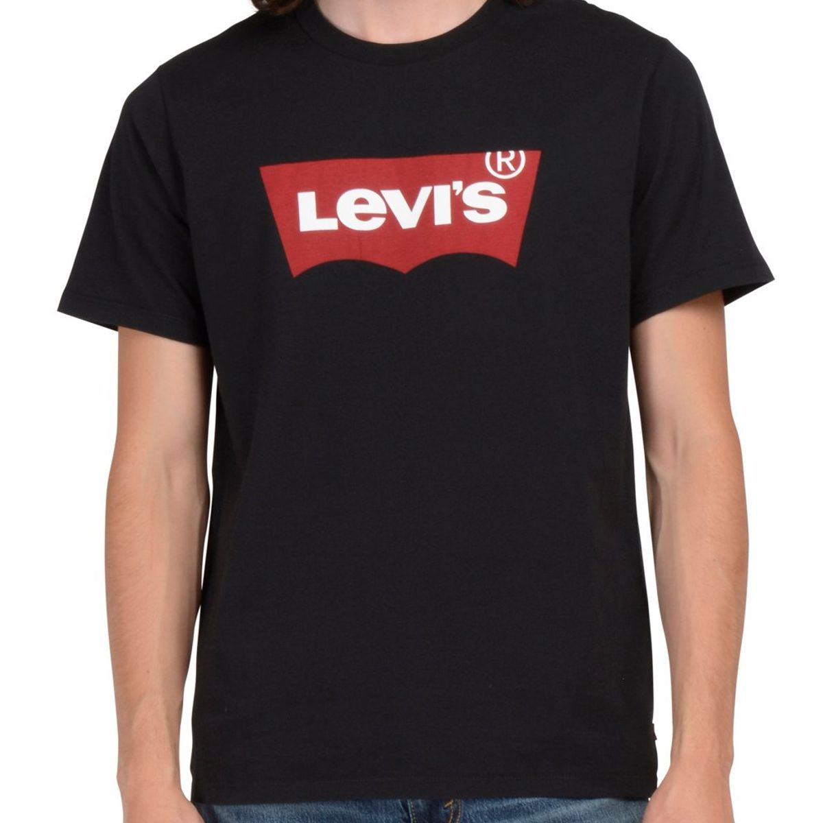 LEVIS - Polo Hombre Lisa Logo Negro Levis