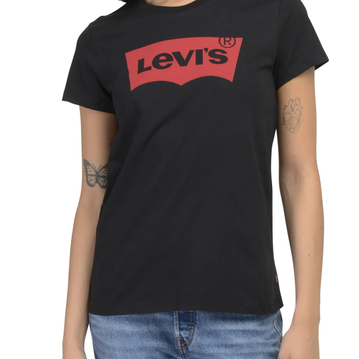 LEVIS - Polo Mujer Lisa Negro Levis