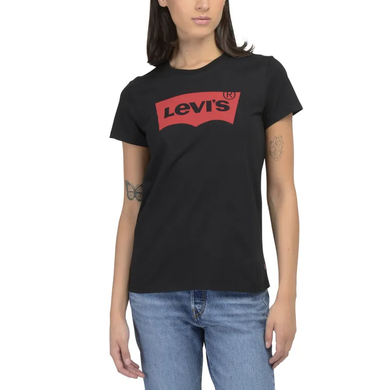LEVIS - Polo Mujer Lisa Negro Levis