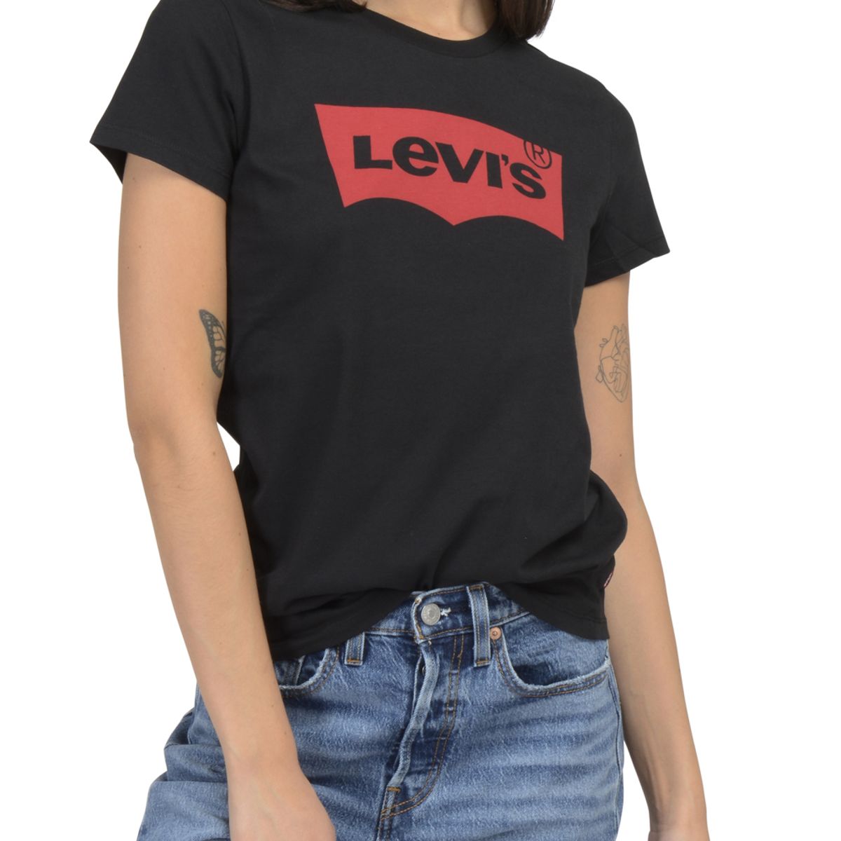 LEVIS - Polo Mujer Lisa Negro Levis