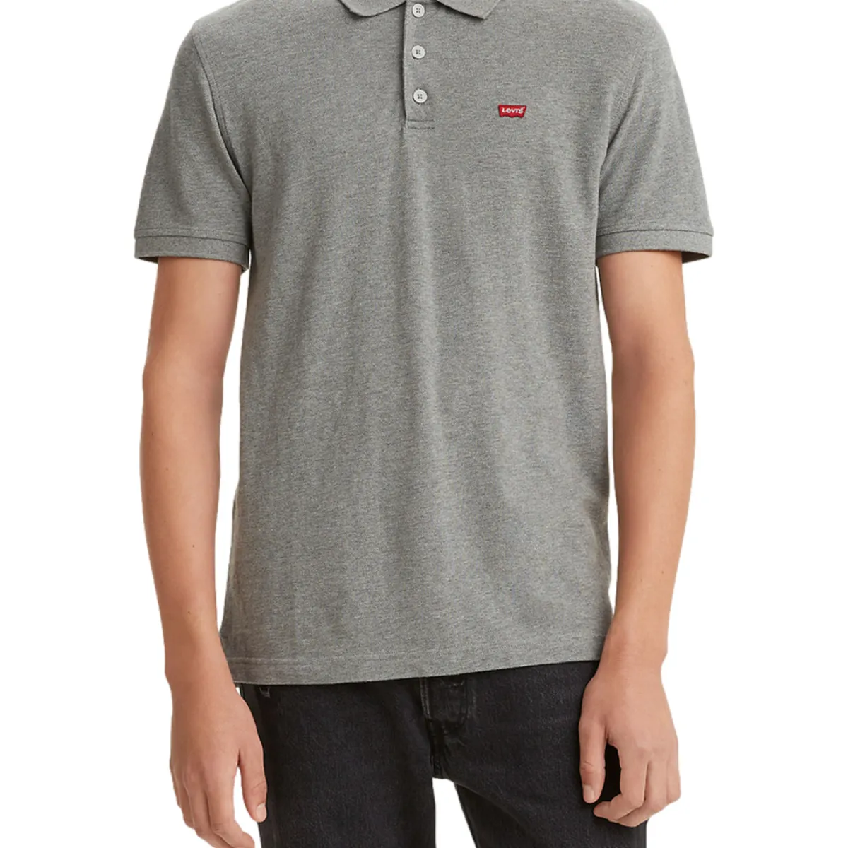 LEVIS - Polo Hombre Lisa Logo Gris Levis