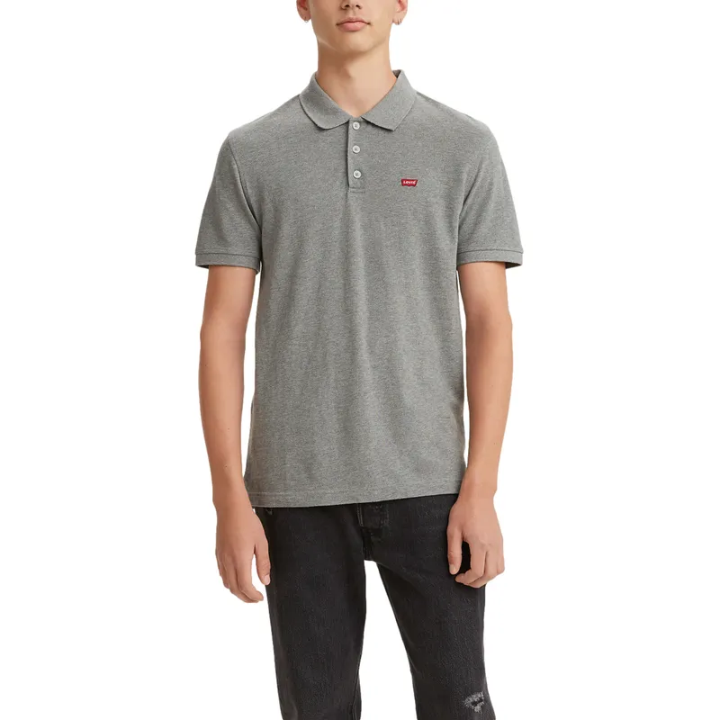 LEVIS - Polo Hombre Lisa Logo Gris Levis