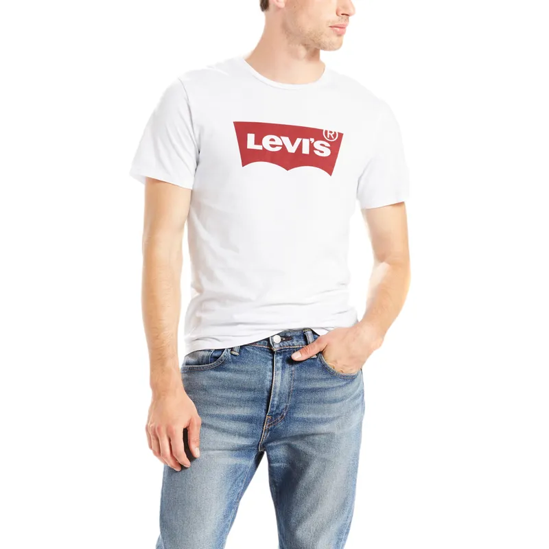 LEVIS - Polo Hombre Lisa Logo Blanco Levis