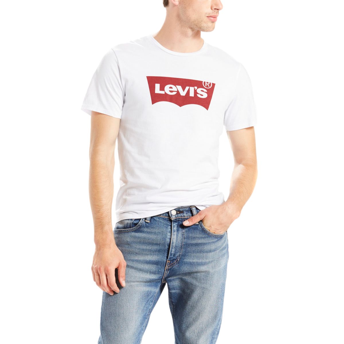 LEVIS - Polo Hombre Lisa Logo Blanco Levis