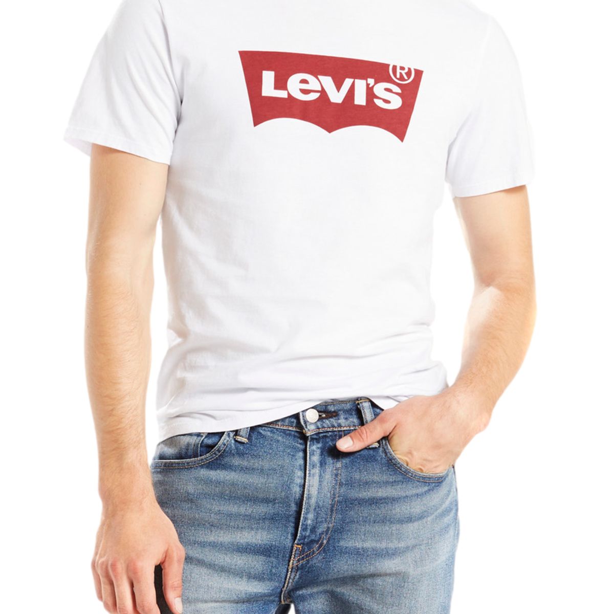 LEVIS - Polo Hombre Lisa Logo Blanco Levis