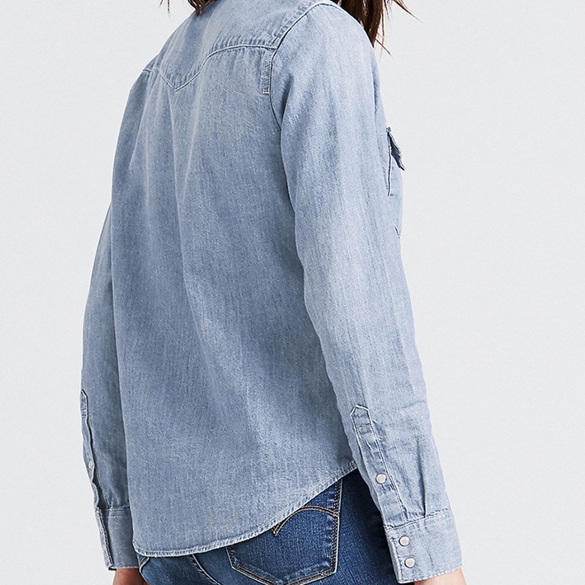 LEVIS - Camisa Mujer Western Azul Levis