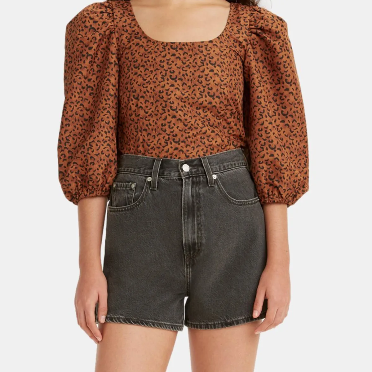 LEVIS - Blusa Mujer Estampada Naranjo Levis