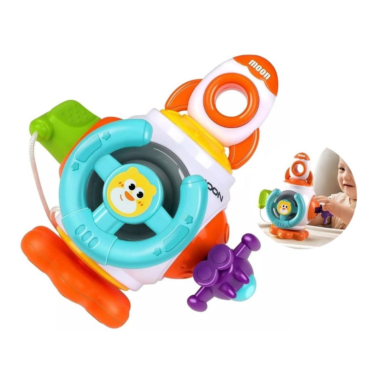 GENERICO - Cohete didáctico - juguete infantil de mesa