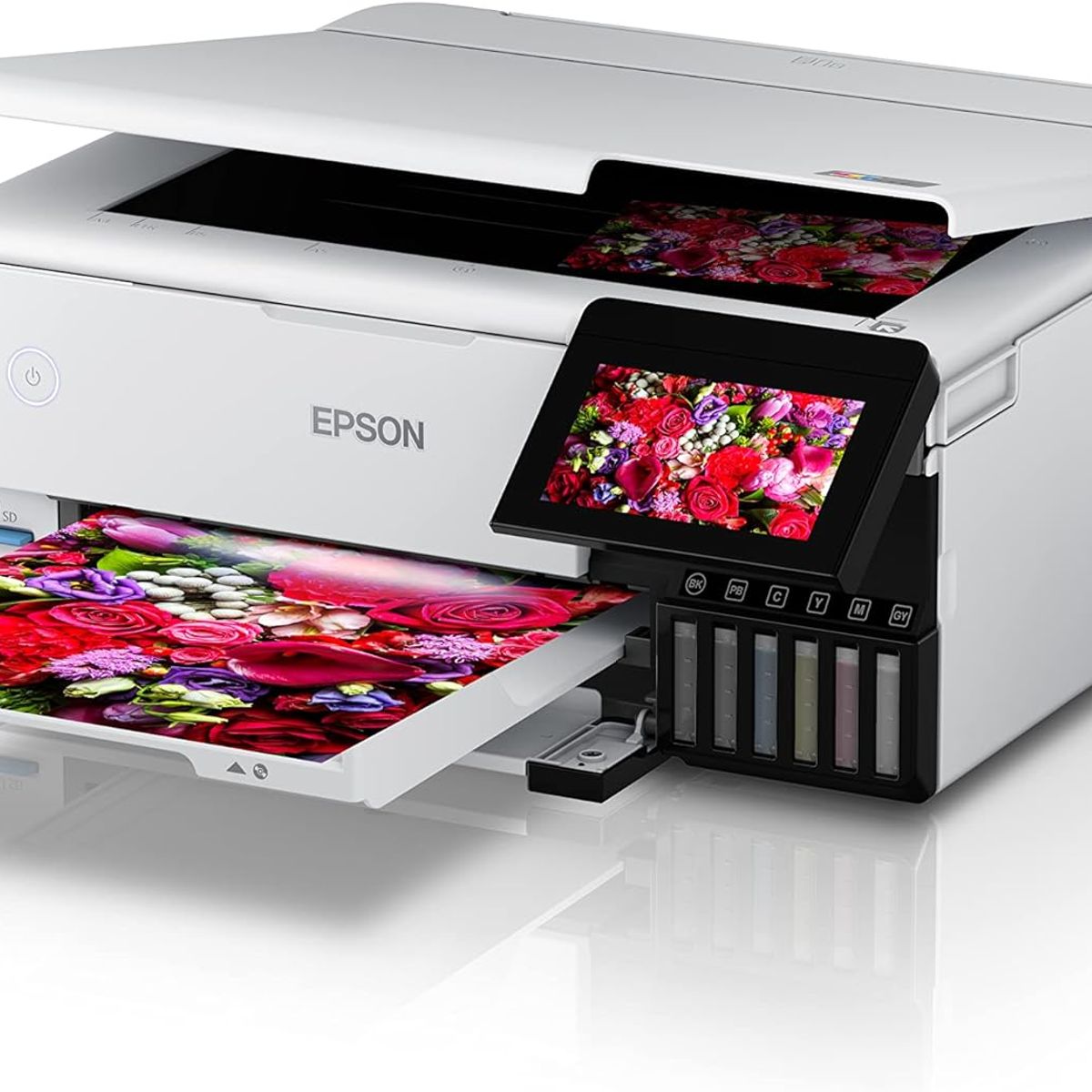 EPSON - Impresora Epson Fotografica L8160 Imprime Escanea Copia Lan Wi-Fi