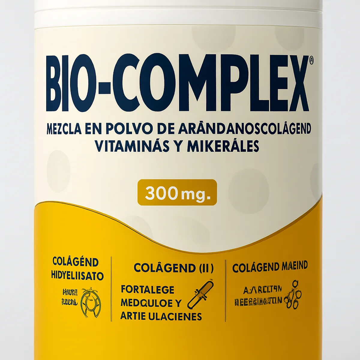 GENERICO - Colageno Bio-complex formula que mezcla 3 tipos de colágenos enriquecido con vitaminas y minerales