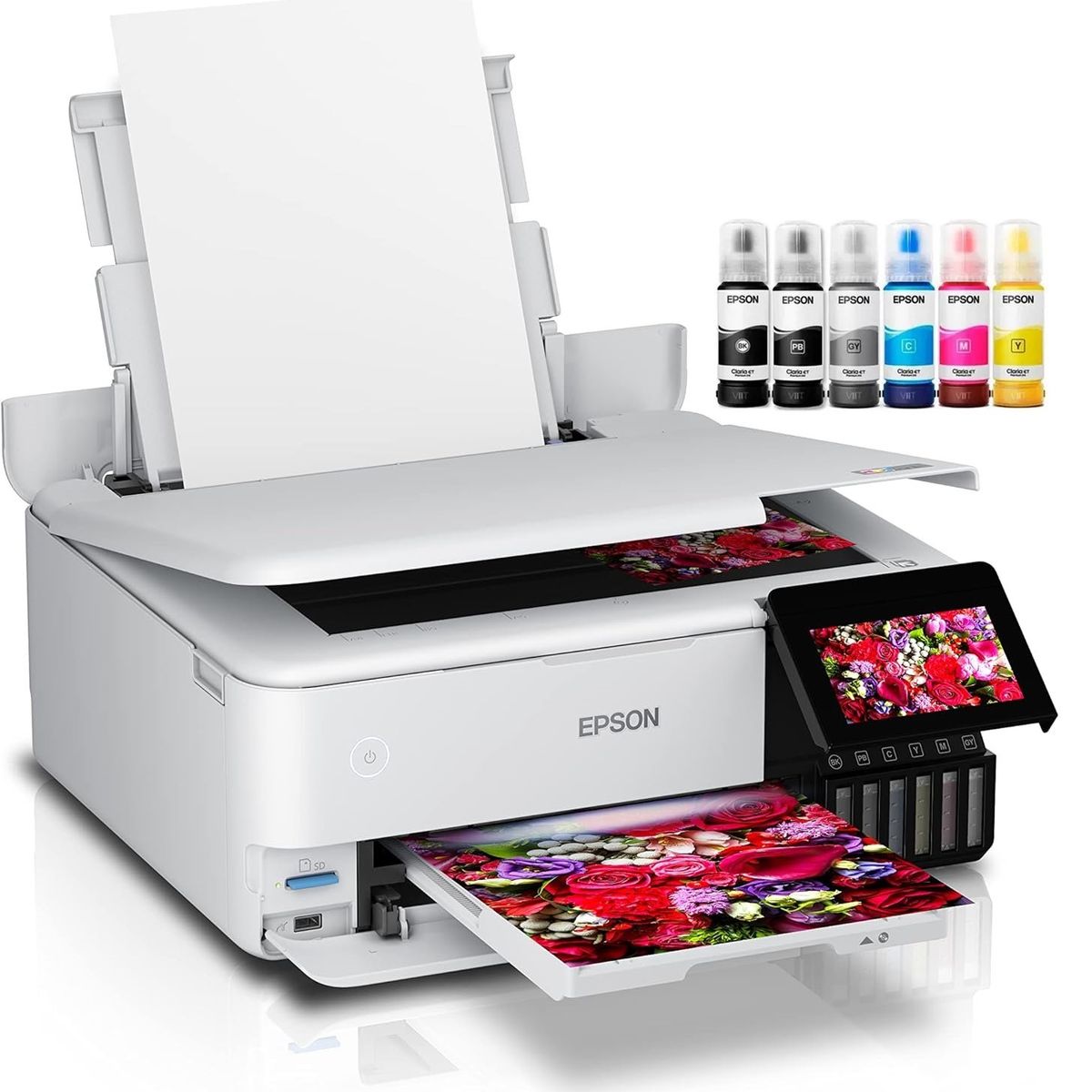 EPSON - Impresora Epson Fotográfica L8160 Imprime Escanea Copia Lan Wi-Fi