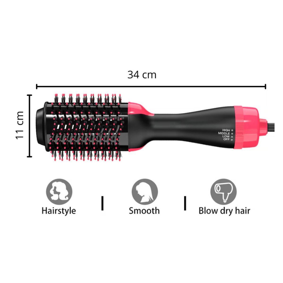 GENERICO - Peine Secador de Cabello Multifuncional One Step