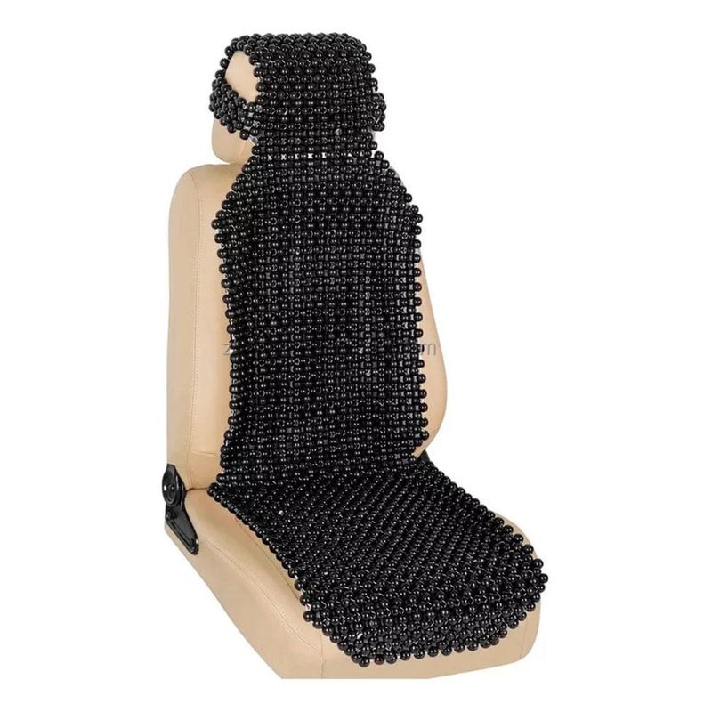 GENERICO - Respaldar Bolita Auto asiento Antitranspirante Madera