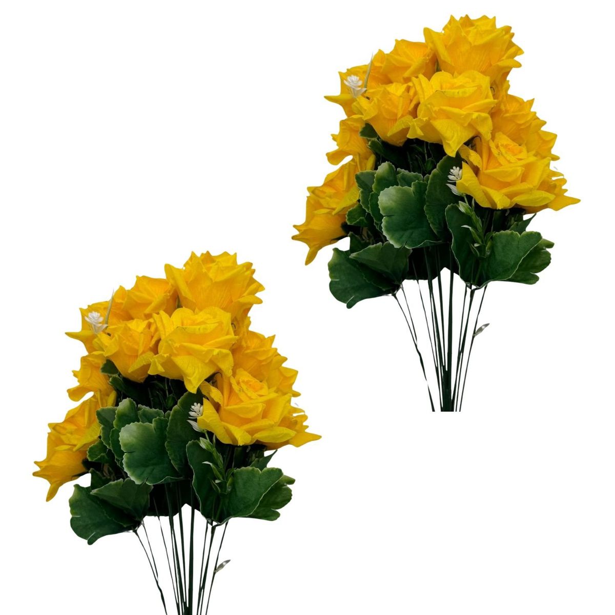 FLORIPA - Pack de 2 Bouquets De Rosas 7 Flores BG307033-AM FLORIPASTORE