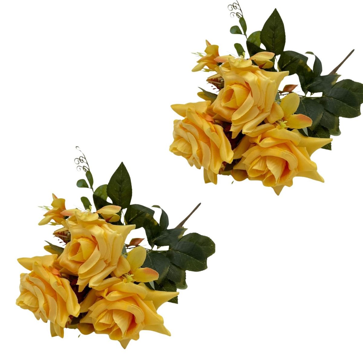 FLORIPA - Pack de 2 Bouquets De Rosas 7 Flores BG307033-AM FLORIPASTORE