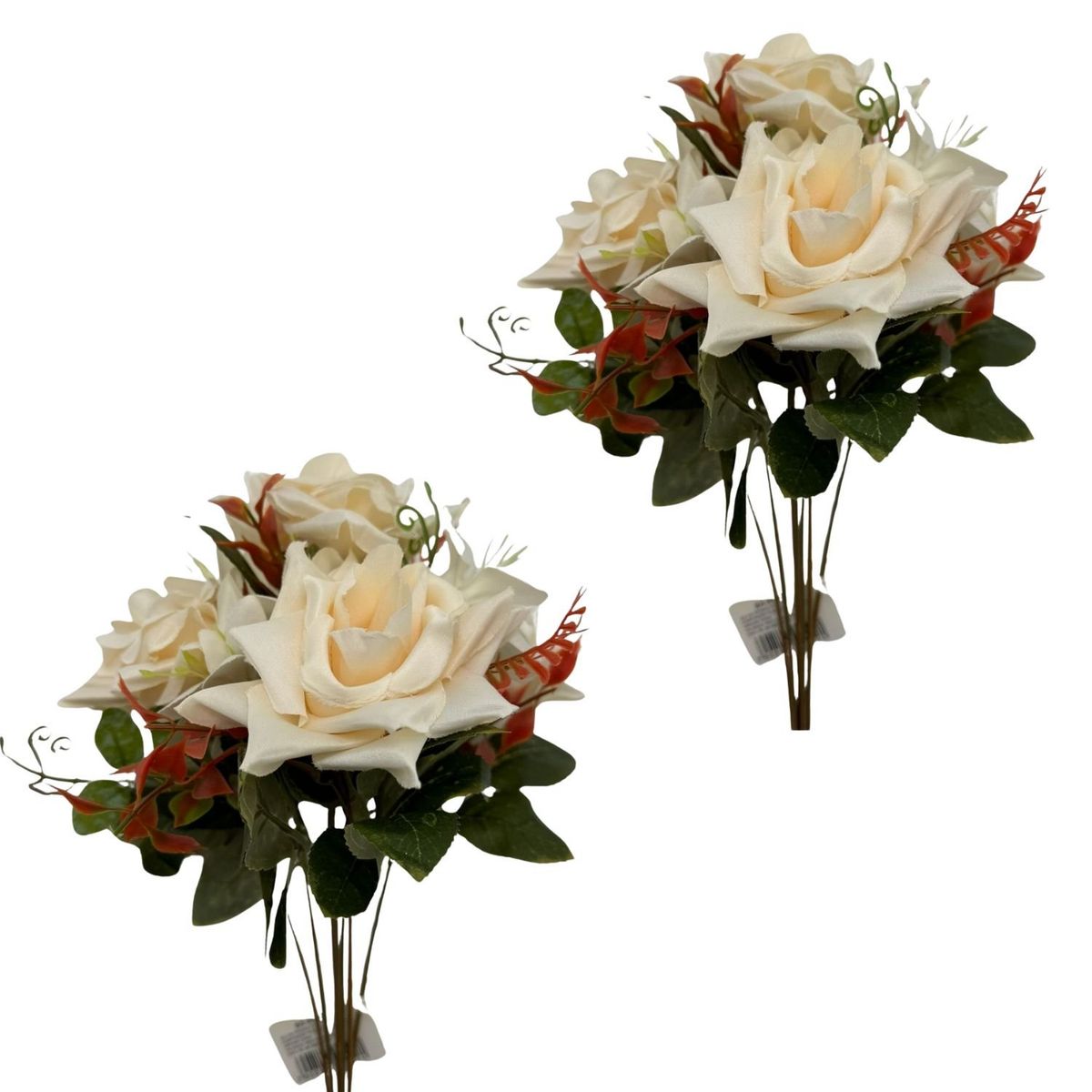 FLORIPA - Pack de 2 Bouquets De Rosas 7 Flores BG307033-BL FLORIPASTORE