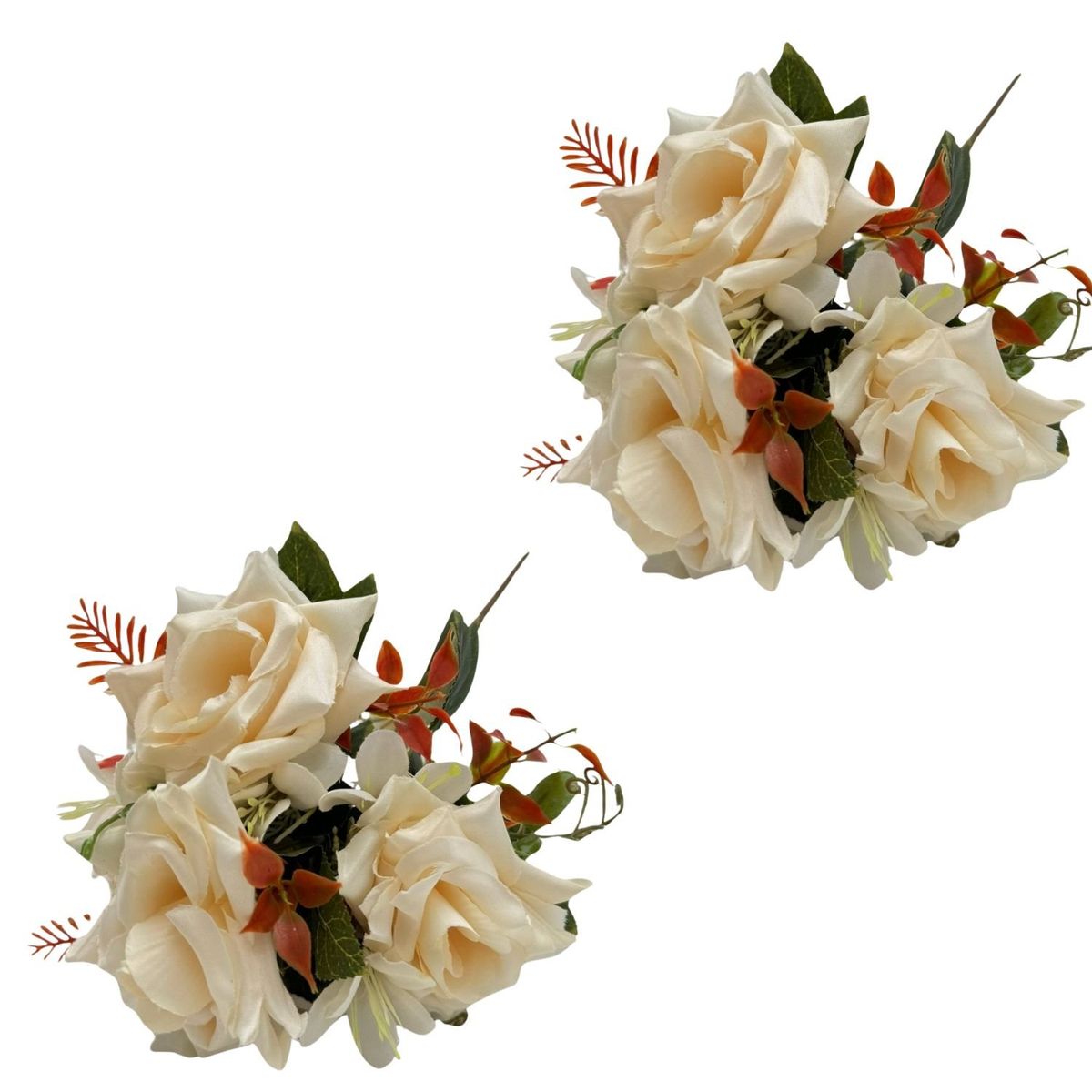 FLORIPA - Pack de 2 Bouquets De Rosas 7 Flores BG307033-BL FLORIPASTORE
