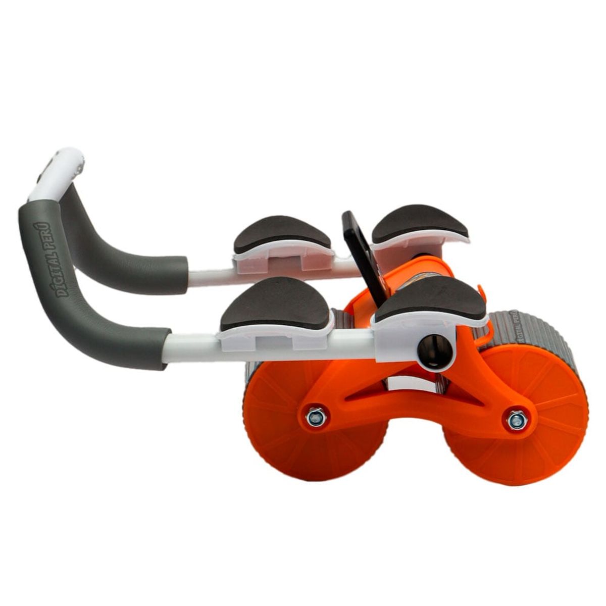 GENERICO - Rueda Abdominal Doble con Rebote+ Temporizador Color Naranja