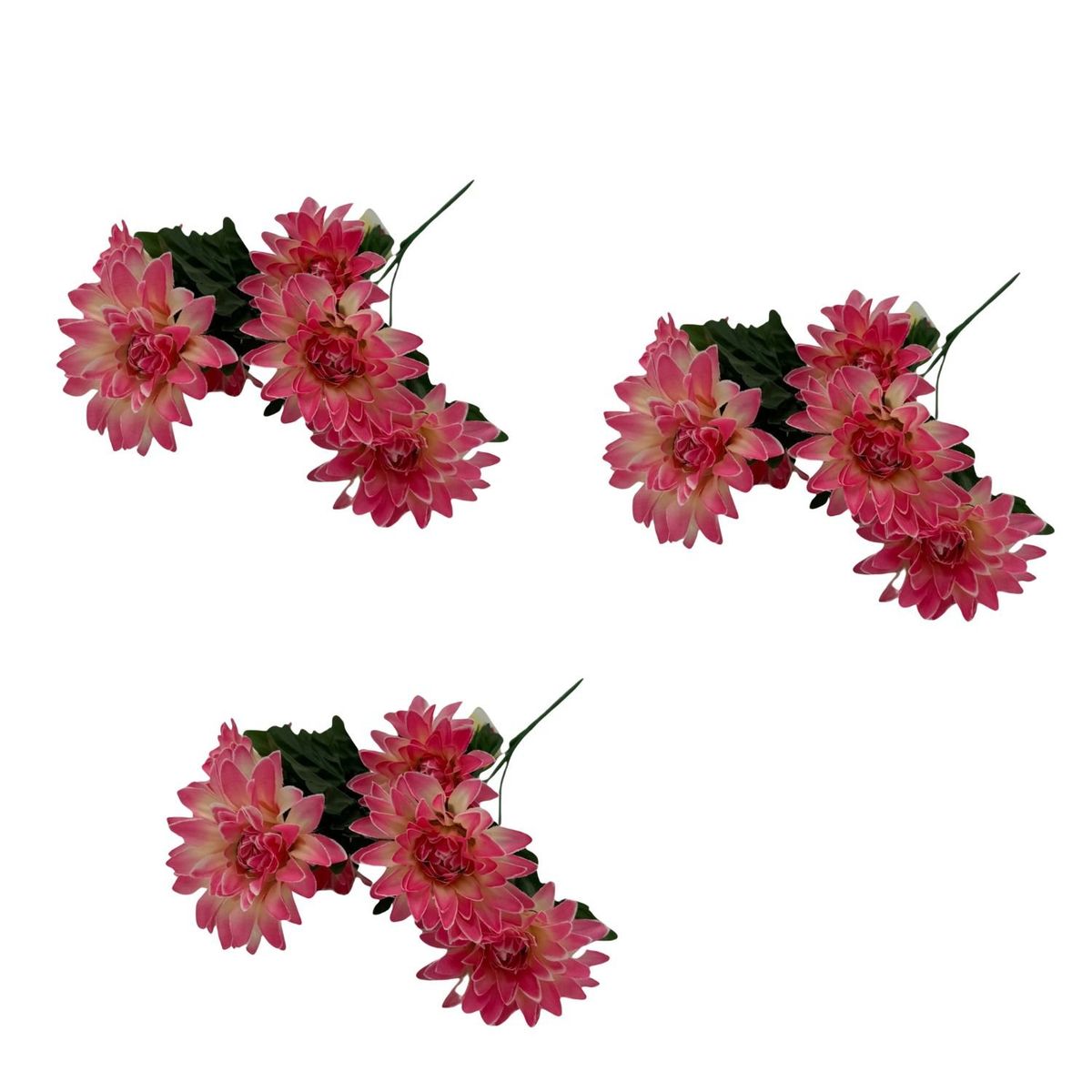 FLORIPA - Pack de 3 Bouquets de Crisantemo BG307021-ROS1 FLORIPASTORE