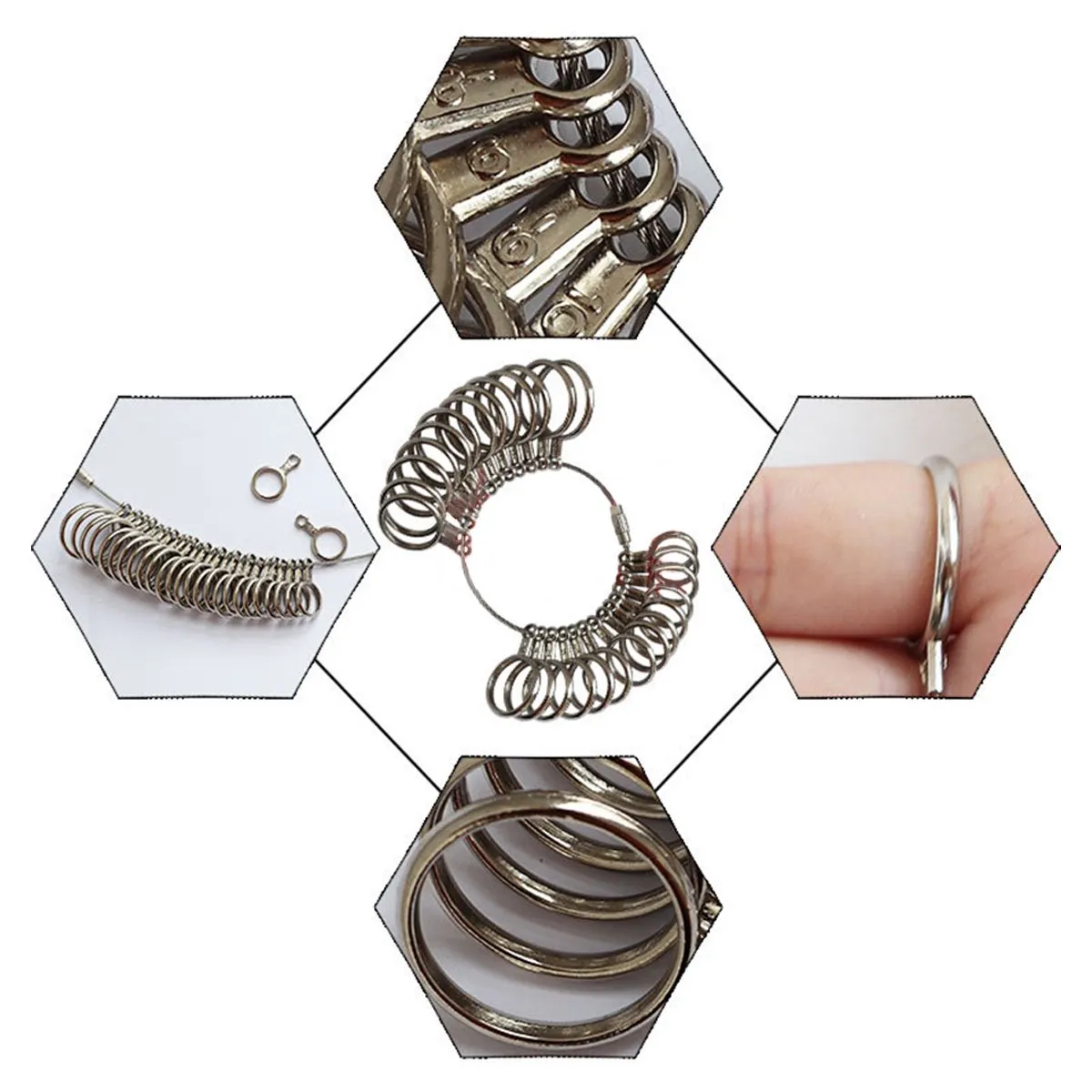 ZIMRAHYG - Kit De Medidor De Anillos Medición Medidor Dedo Anillo