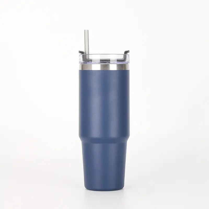 GENERICO - Mug Tumbler Vaso termico 900 ml Azul Acero inoxidable