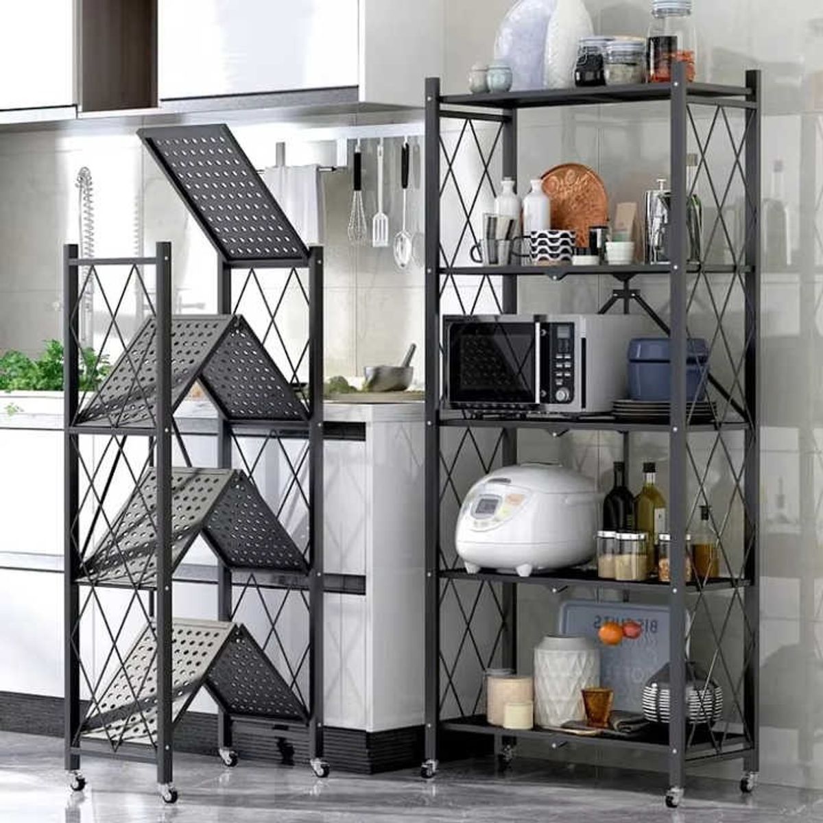 GENERICO - Organizador Estante Rack Plegable Multifuncional  5 pisos 160 cm