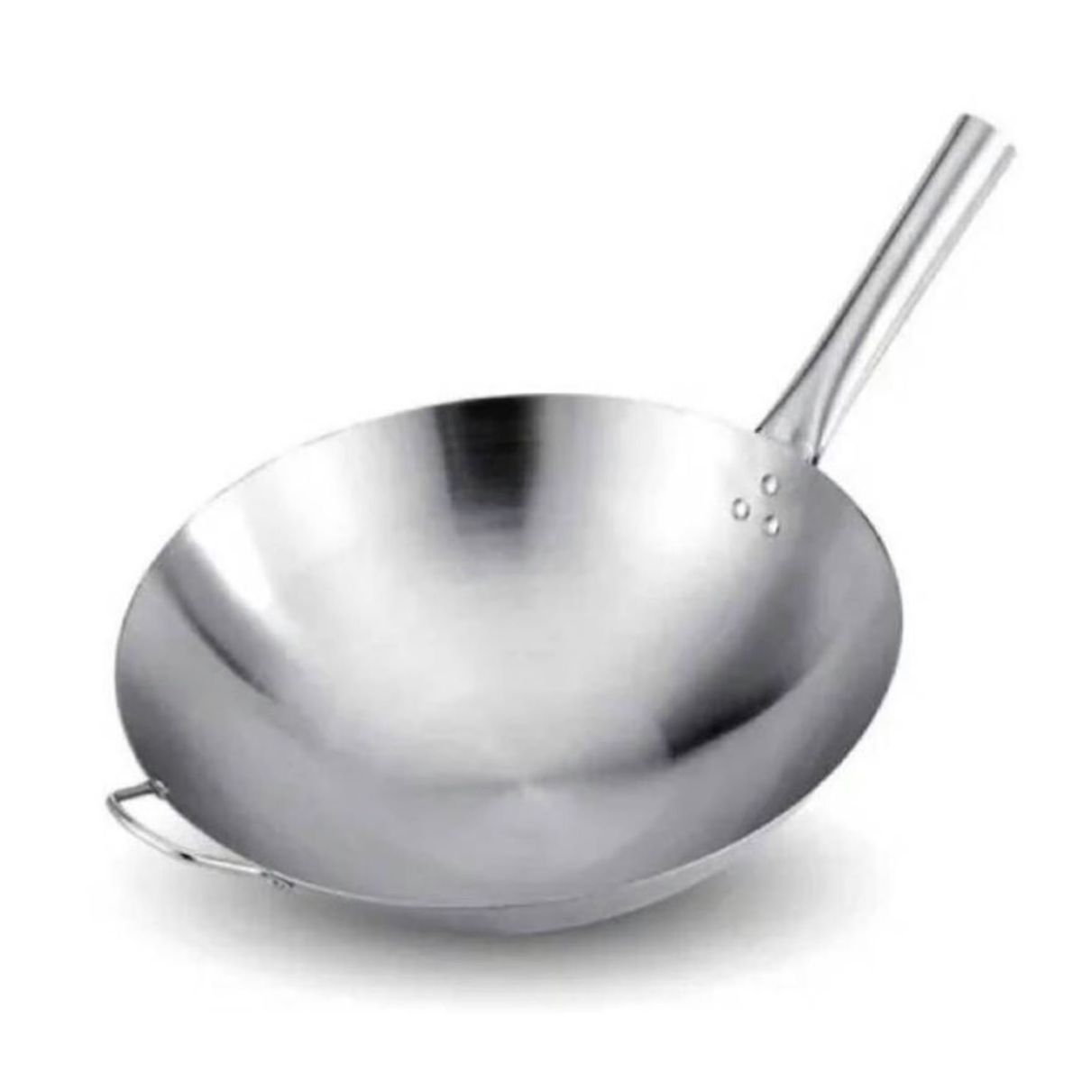 GENERICO - Sarten Wok Chifero 38cm de Acero Inoxidable