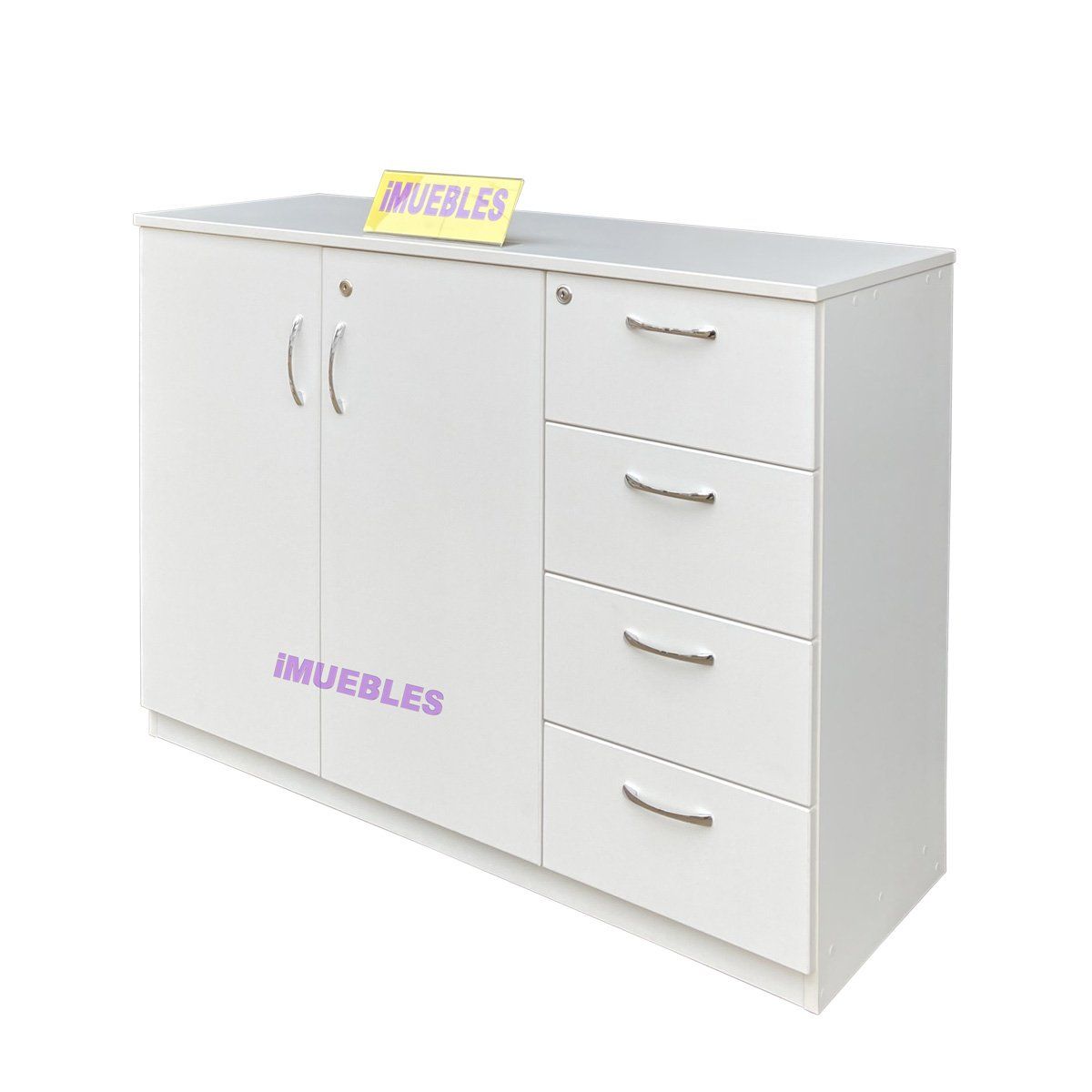 GENERICO - Credenza para oficina con cajones y puertas con llave iMUEBLES