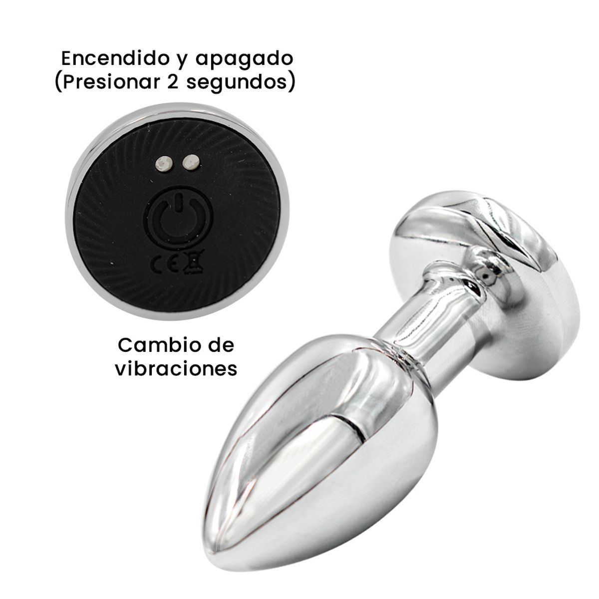GENERICO - Plug Vibrador Con Control Remoto Consolador Bullet Egg