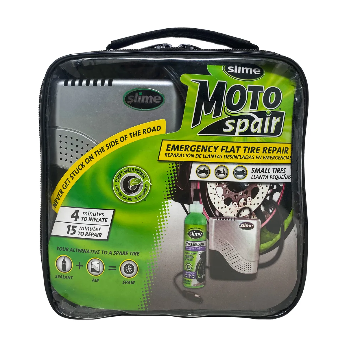 SLIME - Kit de Reparación para Motos  Moto Spair