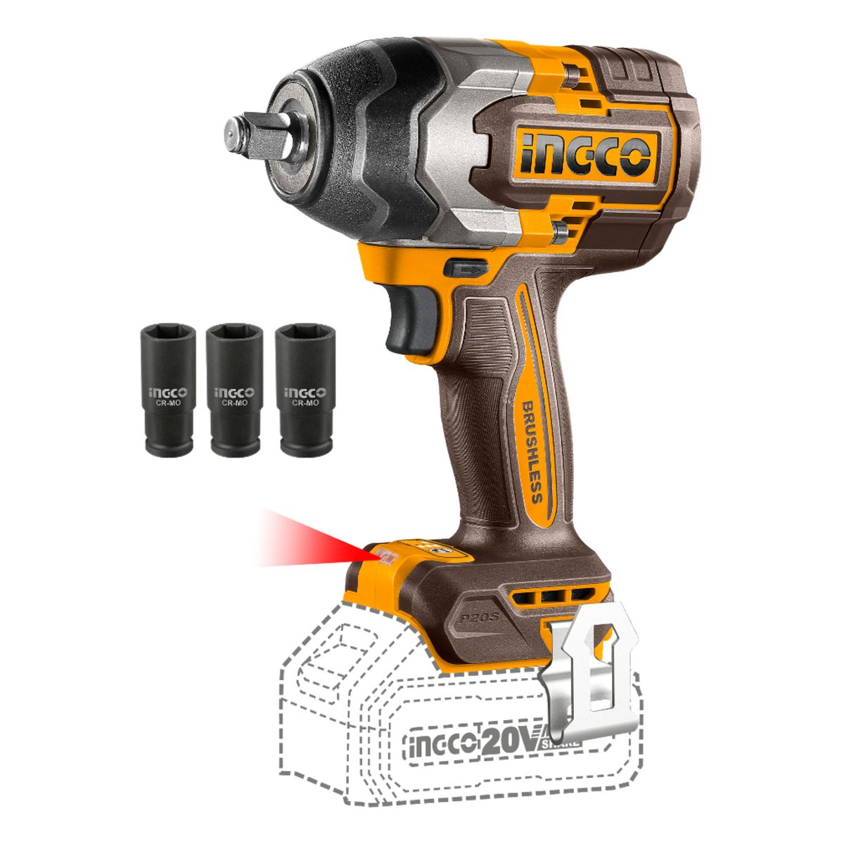 INGCO TOOLS - Llave de impacto 850Nm Ingco