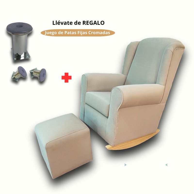 NO LOGO - Sillon Mecedor de Lactancia Mod BASTIAN MARFIL