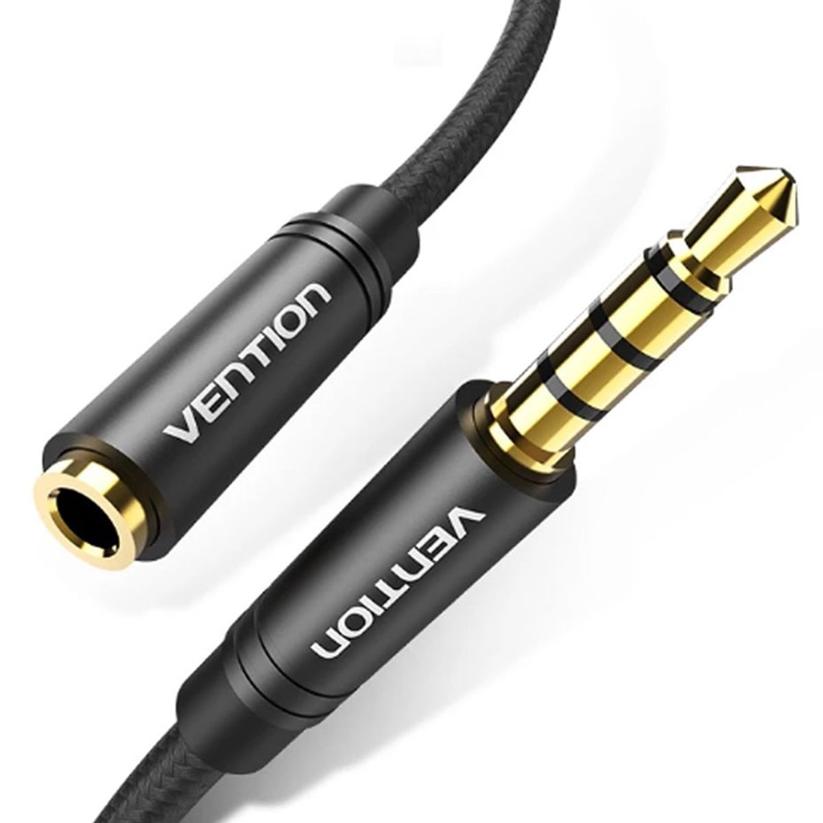 VENTION - Extension Trrs (3m) Nylon 4 Polos Cable Reforzado Mp3 Pc 3.5mm